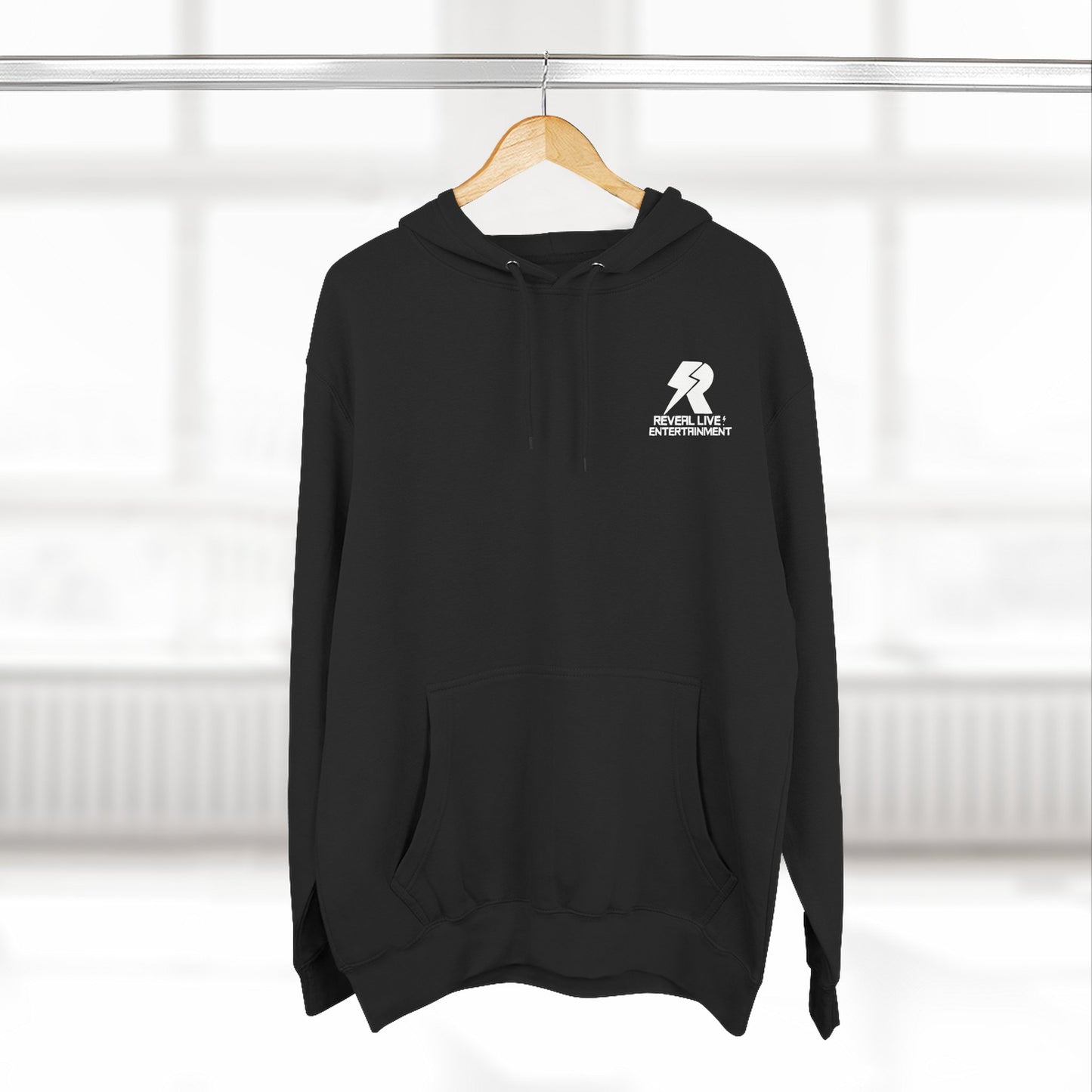 Reveal White Logo Fleece Hoodie